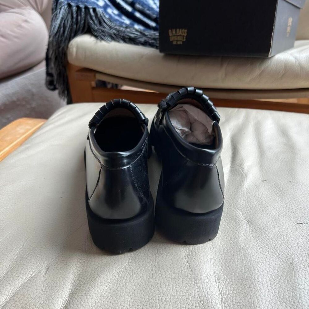 NIB G.H. Bass Lianna Kiltie Lug Loafers Black Size 10 - Picture 4 of 8